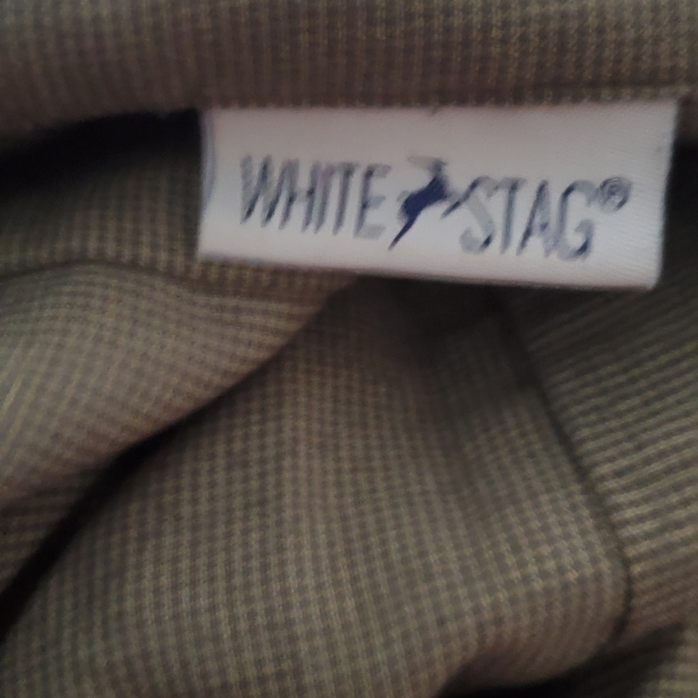 White Stag green gingham button up top XL 16 18 - Picture 8 of 9